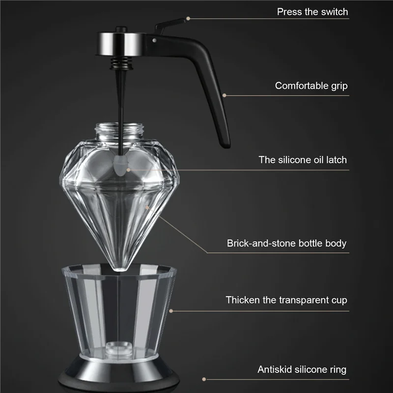 

1 PCS Squeeze Bottle Honey Jar Container Bee Drip Dispenser Kettle Stand Holder Juice Storage Pot Home Kitchen Accessories