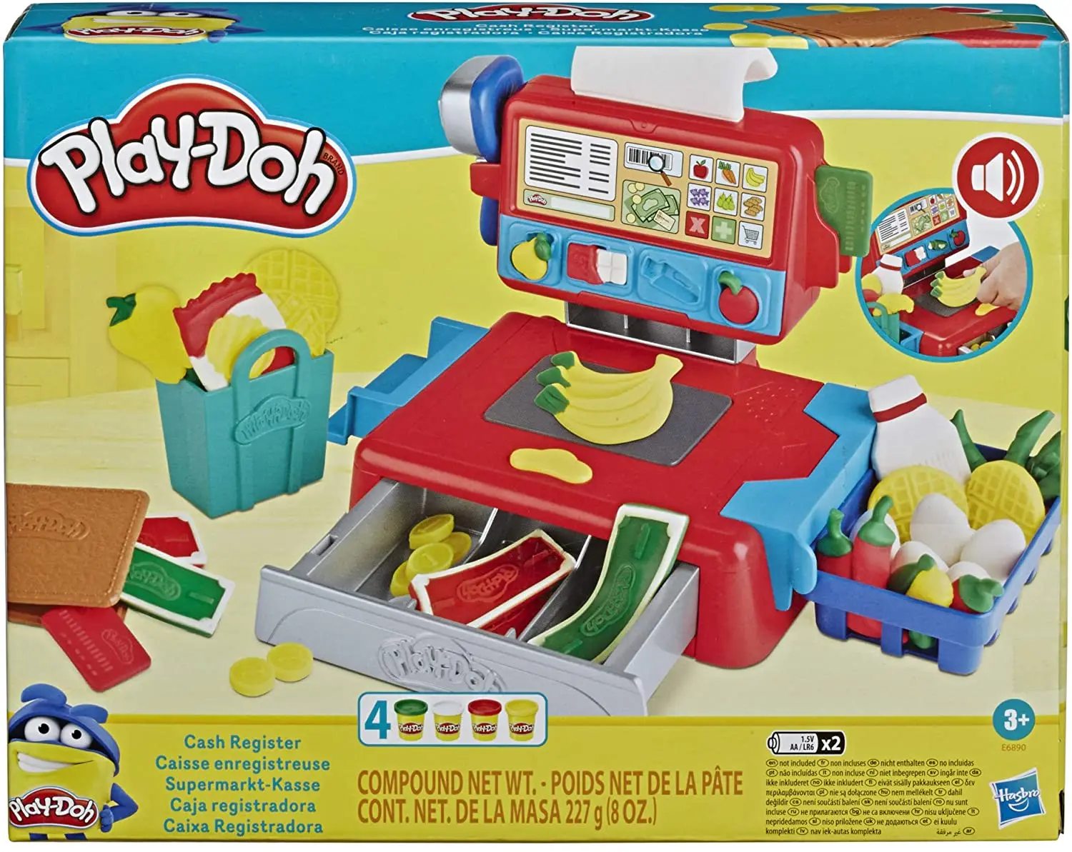 

Play-Doh Market Box Play Set, Contribute to Children's Intelligence Development, Gift,Children's Creative Play (N)