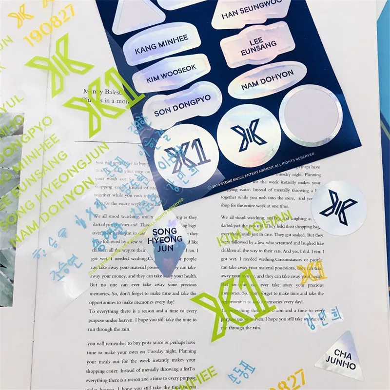 X1 Stickers NAM DO HYON HAN SEUNG WOO KIM YO CHA JUN HO SON DONG PYO Fly High QUANTUM LEAP DIY Scrapbooking Memo Pad | Канцтовары для