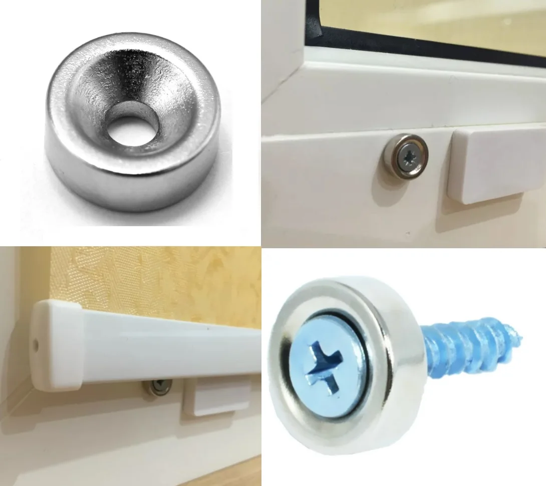 фиксатор нижнего карниза для горизонтальных жалюзи магнитный