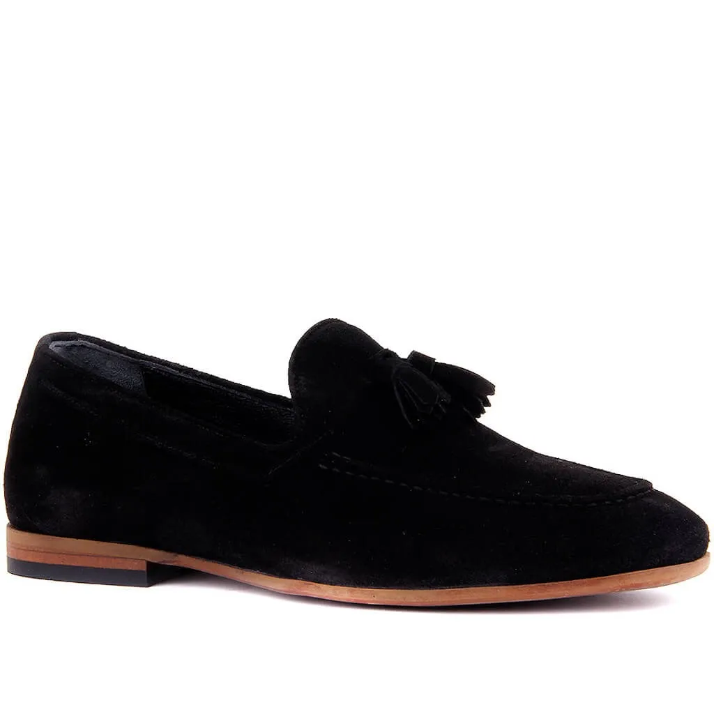 Мужская замшевая обувь Парус-Лейкерс черного цвета | Обувь