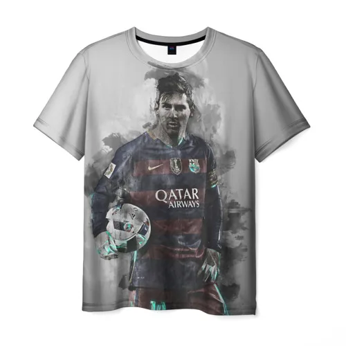 Мужская футболка 3D Lionel Messi | одежда