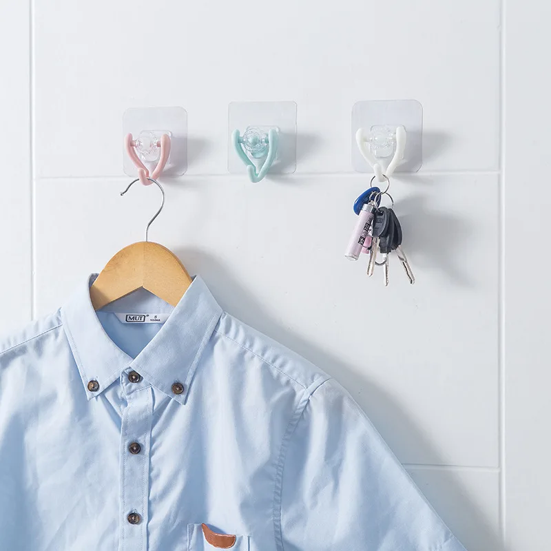 

Клейкие крючки, пластиковая бесшовная настенная вешалка для кухни и ванной