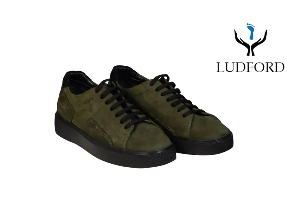 

Men Sneakers Shoes Dark Green Leather Suede New Design Comfortable Stylish Casual Sports Gentlemen Fashion Soft 2020 Boys Flat