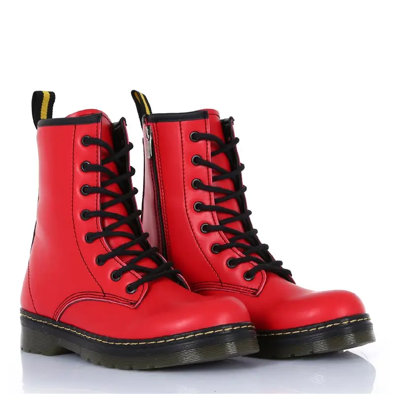 DME 2019 красные кожаные мужские ботинки новинка натуральная кожа хит продаж зимние