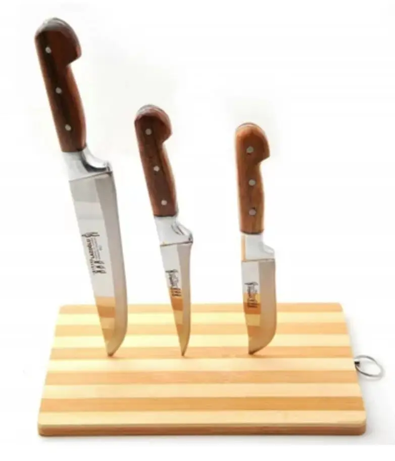 Кухня шеф повара Ножи комплект Surmene деревянной ручкой резак Нержавеющая сталь