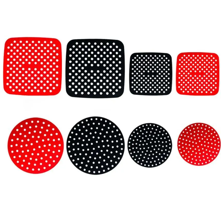 

Air Fryer Liner Air Fryer Mat Food Grade Non-Stick Silicone Fryer Basket For 7.5~8-Inch Air Fryers Steamers Cooking Tools