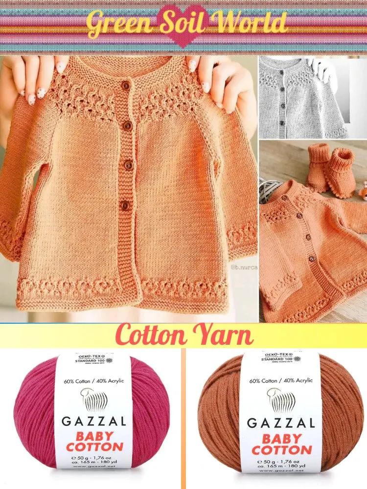 Пряжа для ручного вязания Gazzal Baby Cotton 8 Ball 50 грамм 165 метров Акрил Вязание крючком