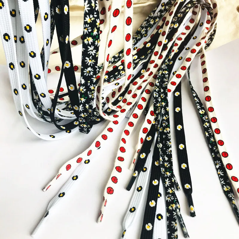 

KPOP G-Dragon пара шнурков дизайн маргариток PEACEMINUSONE Поклонники дропшиппинг коллекция популярный Декор