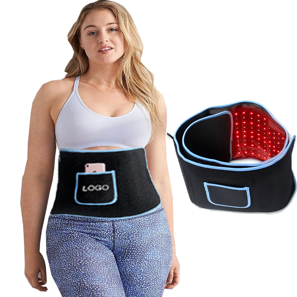 

IDEAINFRARED Near Infrared Heating Massage Pad 660Nm 850Nm Red Light Therapy Wrap Belt For Weight Loss Pain Relief Full Body