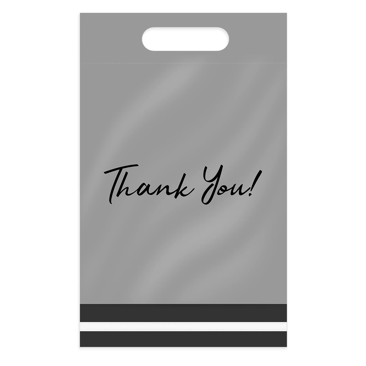 50 шт. серые пластиковые пакеты для почтовых отправлений с принтом Thank You