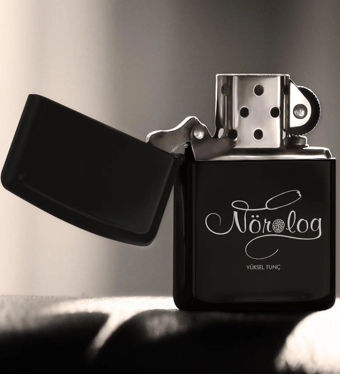 

Personalized Professional Neurologist Gasoline Black Metal Cigarette Lighter