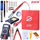 Электрический паяльник JCD 908U, 80 Вт, многофункциональная паяльная станция с регулируемой температурой и кнопкой, 220 В110 В, сварочный инструмент для переделки