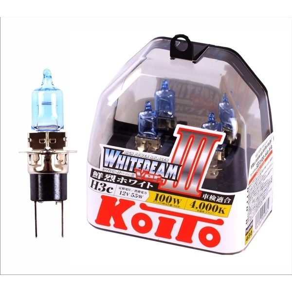 Лампа высокотемпературная Koito Whitebeam H3c 12V 55W (100W) комплект 2 шт.|Лампы для