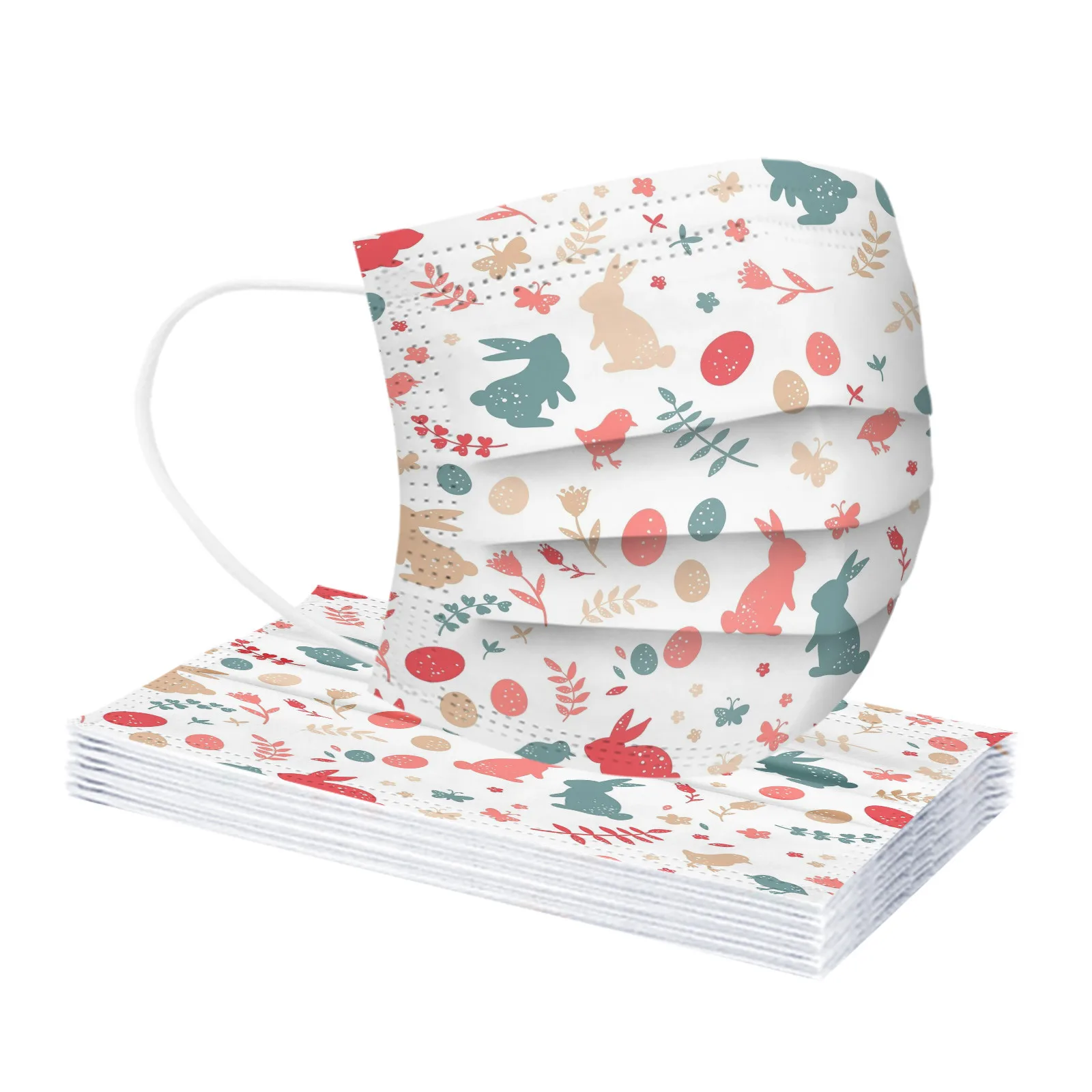 Маска для взрослых на Пасху 10 шт. одноразовая улицы высокое качество дышащая 3
