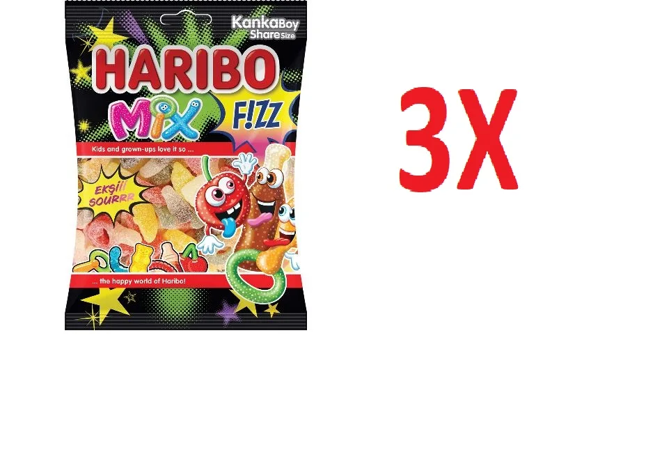 

3X GREAT Haribo Mix Mixed Soft Candy 70 gr X 3 FREE SHIPPING