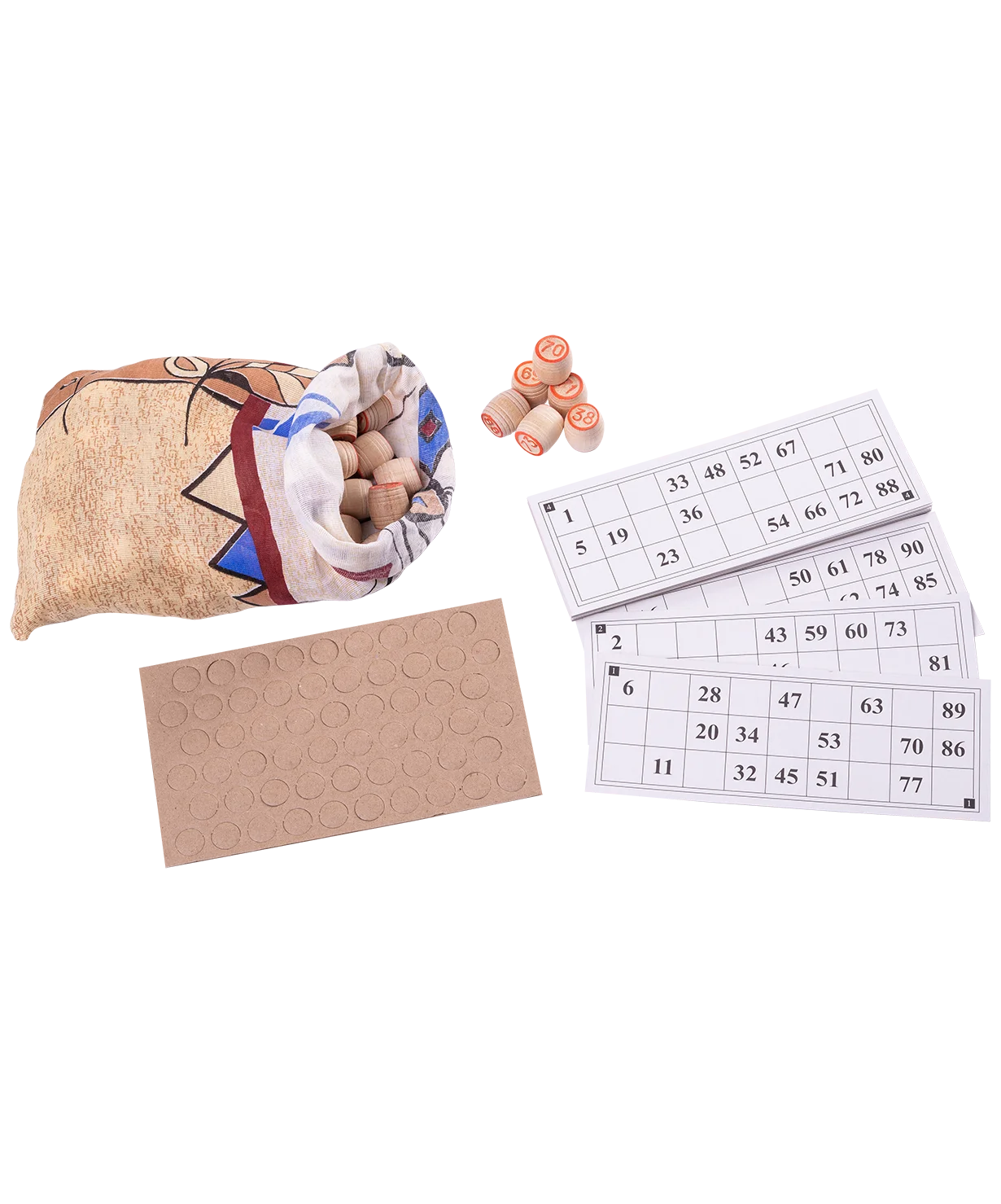 Лото 004-07 бочонок деревянный картонная коробка зеленый |