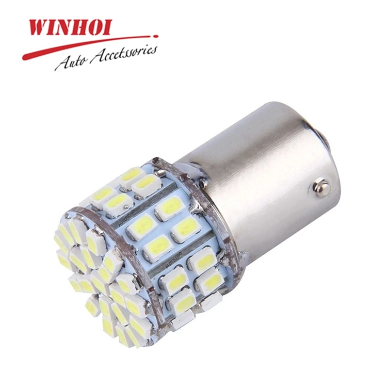 BA15S 1156 1157 1206 50smd Светодиодный лампочки 500Lm Универсальный Автомобильный задний резервный задний Стоп задний фонарь поворотные сигнальные огни внутренняя лампа
