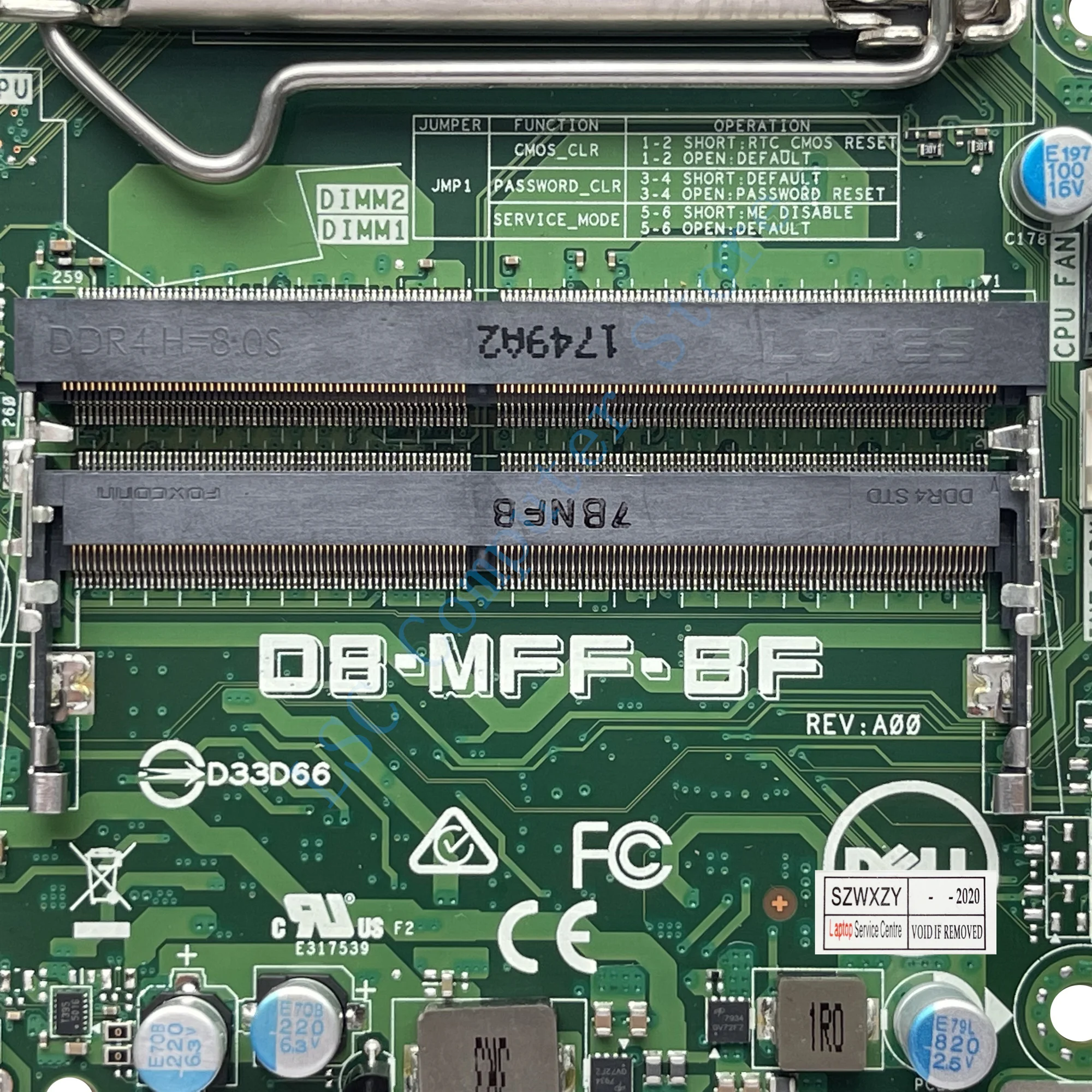 LSC для Dell OptiPlex 3050 M MFF настольная материнская плата CN-0JP3NX 0JP3NX JP3NX D8-MFF-BF LGA 1151 DDR4 100%