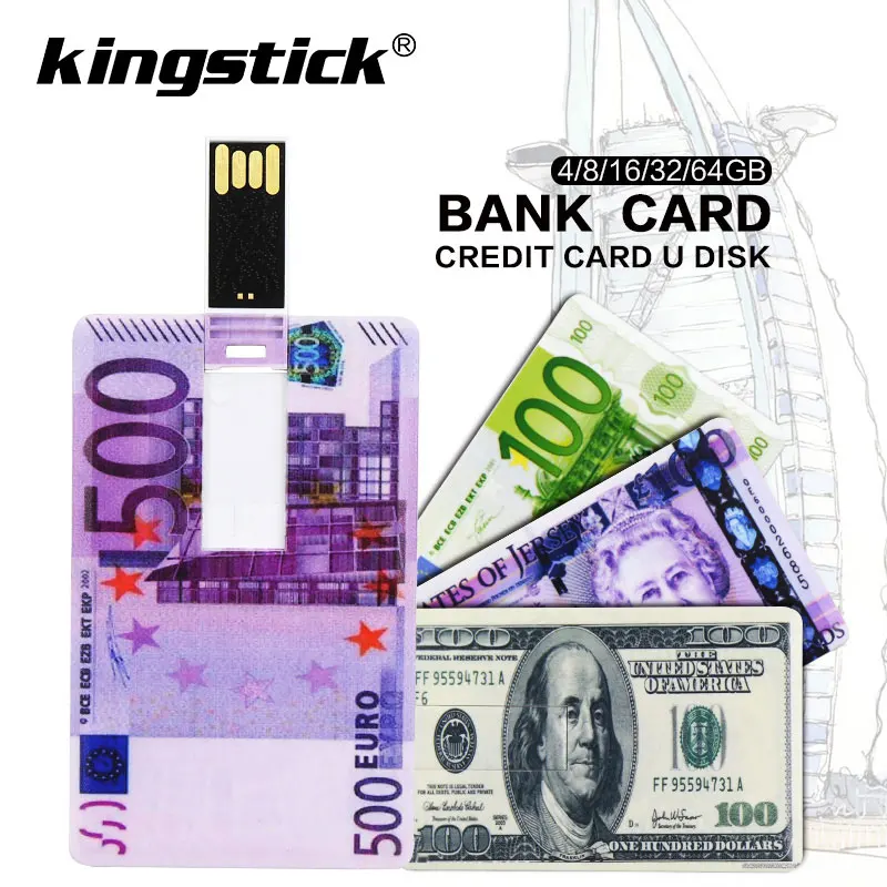 

USB Flash Drive High Speed Bank Credit Card Pen Drive 4GB 8GB 16GB Pendrive 32GB 64GB Memory Usb Stick Flash Drive 128GB