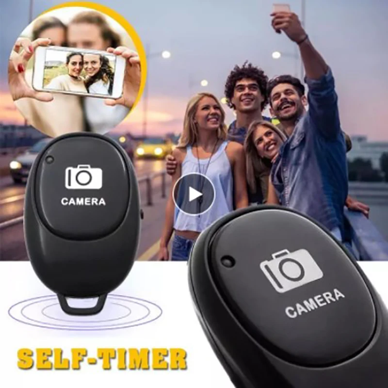 

Wireless Shutter Release Button For Selfie Camera Controller Adapter Photo Control Bluetooth 4.0 Remote Button For Android IOS