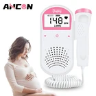 Эмбриональный Доплер монитор сердечного ритма для дома Детские сердцебиение детектор для беременных ультразвук плода допплеровский детектор сонар отсутствие радиации для беременных женщин для дома доплер для беременных