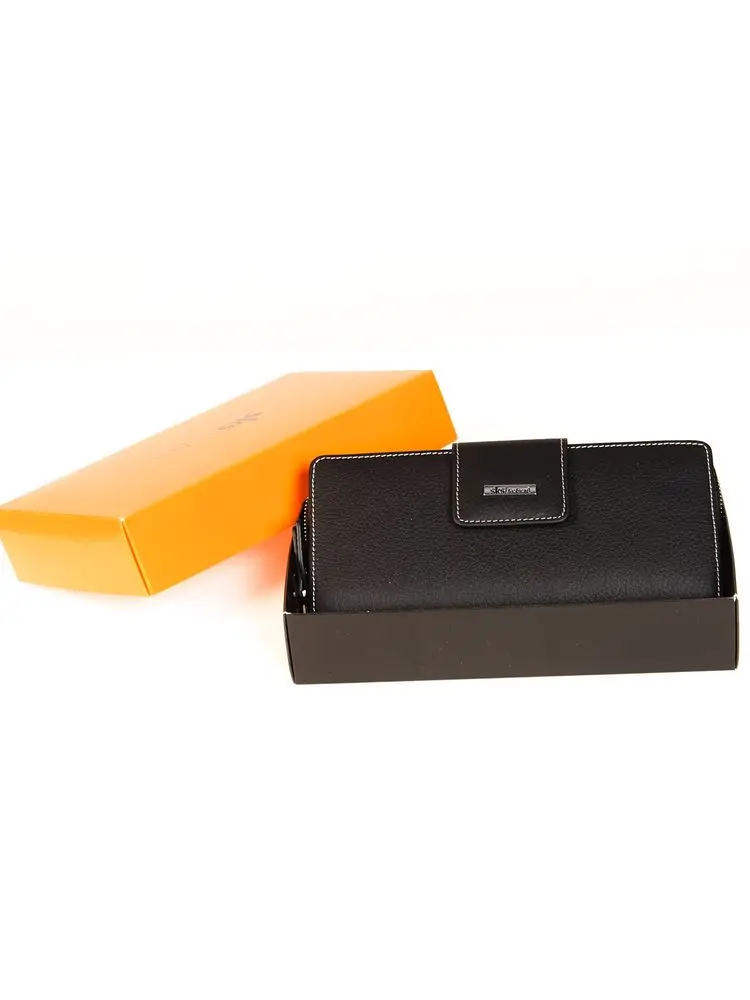 SKS Leben Genuine Leather Women’s Wallet-Card Holder 100%Cowhide  Gift Handmade Luxury Zipper Multi Pocket  Clutch Wallet