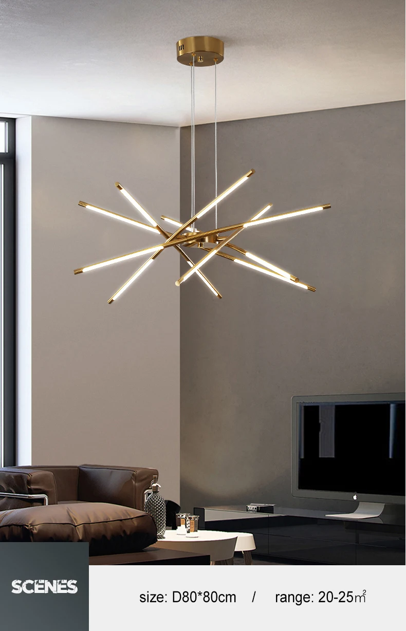 Modern Chandelier For Living Room Decoration Gold Black Kitchen Dining Table Hanging Light Children's Bedroom Loft Ceiling Lamp cheap chandeliers