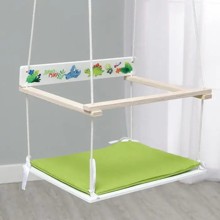 Качели детские с мягким сиденьем 'Диномир' | Игрушки и хобби