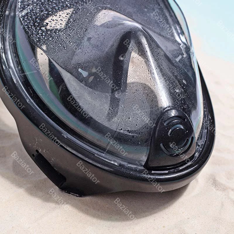 Полнолицевая маска для плавания и подводного снорклинга дайвинга Free Breath 3Д с