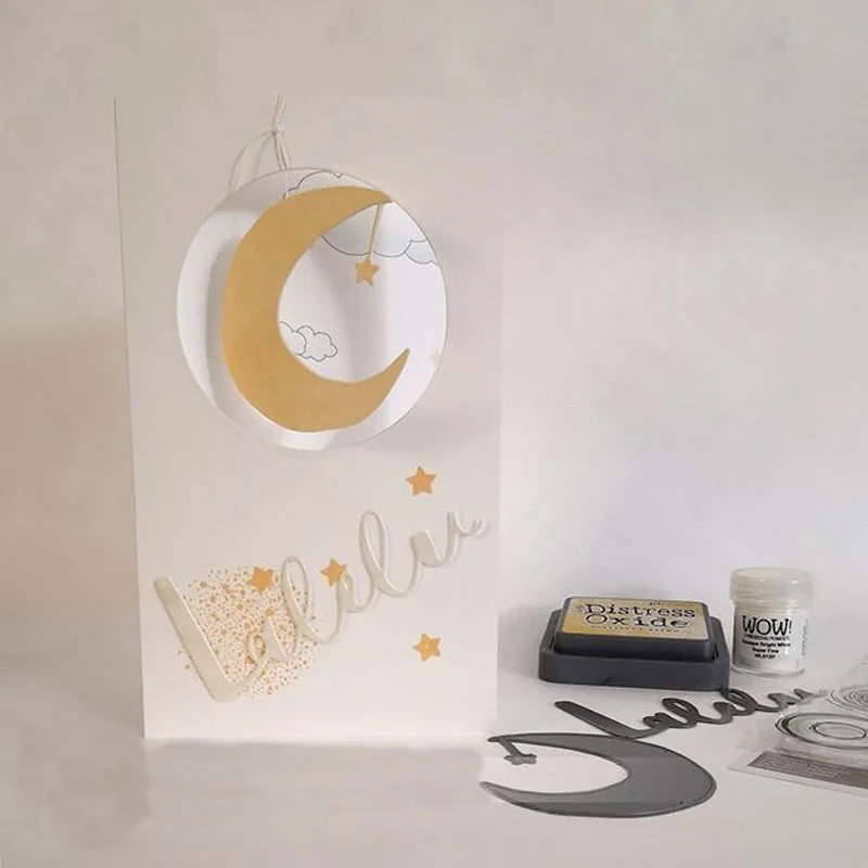 Облака Луна яйцо сахар слово летние напитки металлическая резка штампы для