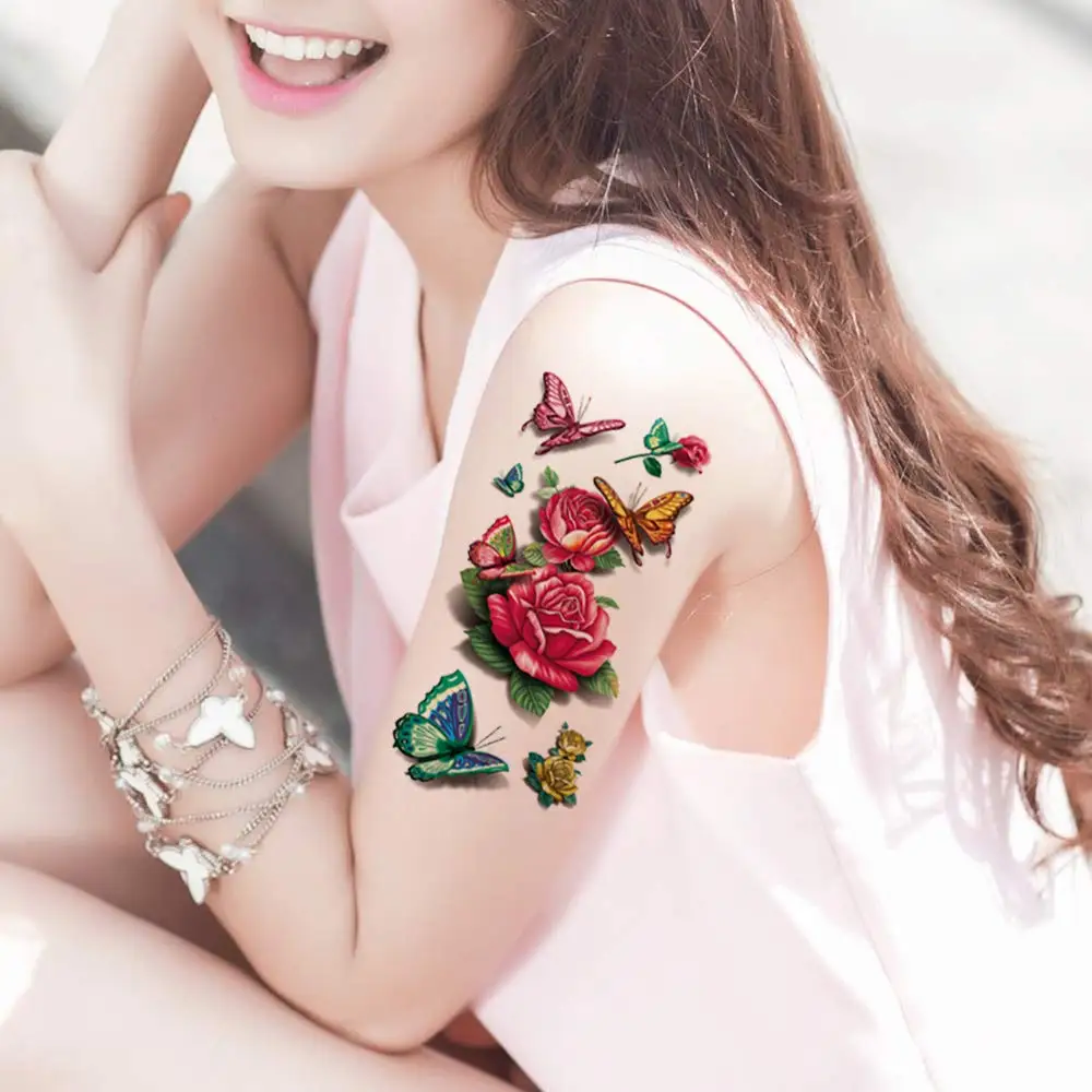 3D наклейки для временных татуировок временные на корпусе Водонепроницаемый