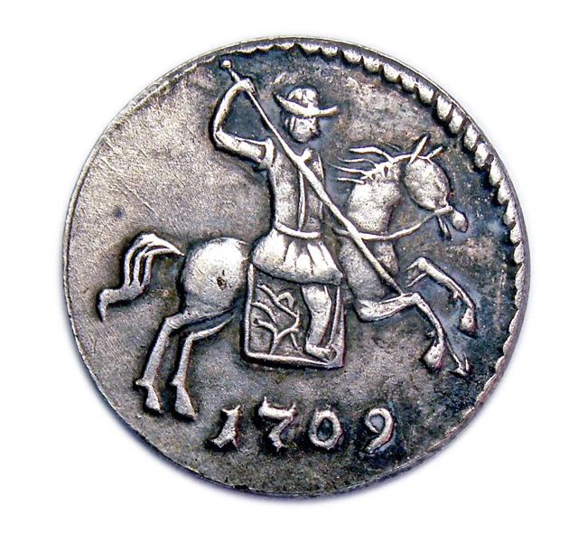 Пробная копейка 1709 года МД копия монеты арт. 01-705-1 | Дом и сад