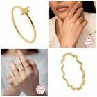 Минималистичное повседневное кольцо INS 925, кольцо на палец для женщин, девушек, женщин, обручальное кольцо на годовщину, подарки, Изящные Ювелирные изделия