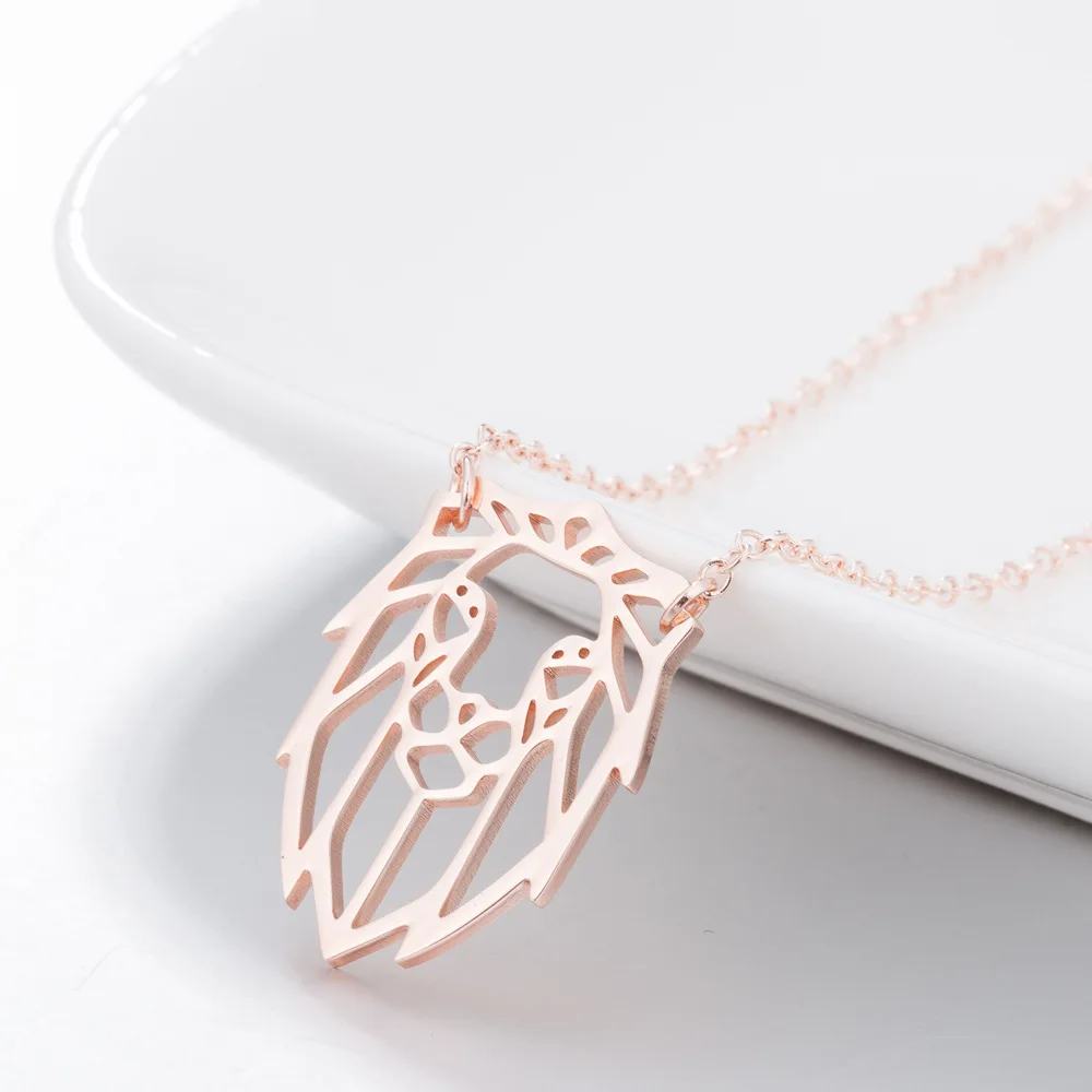 

RXSMll Stainless Steel Necklaces For Women Crown Lion King Animal Pendant Men's Chain Choker Fashion Jewelry Party Men Gifts