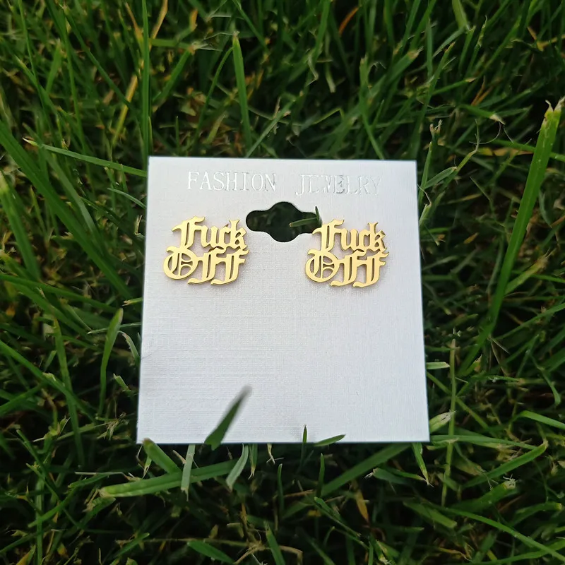 Женские серьги-гвоздики в Корейском стиле модные ювелирные изделия готик-панк из