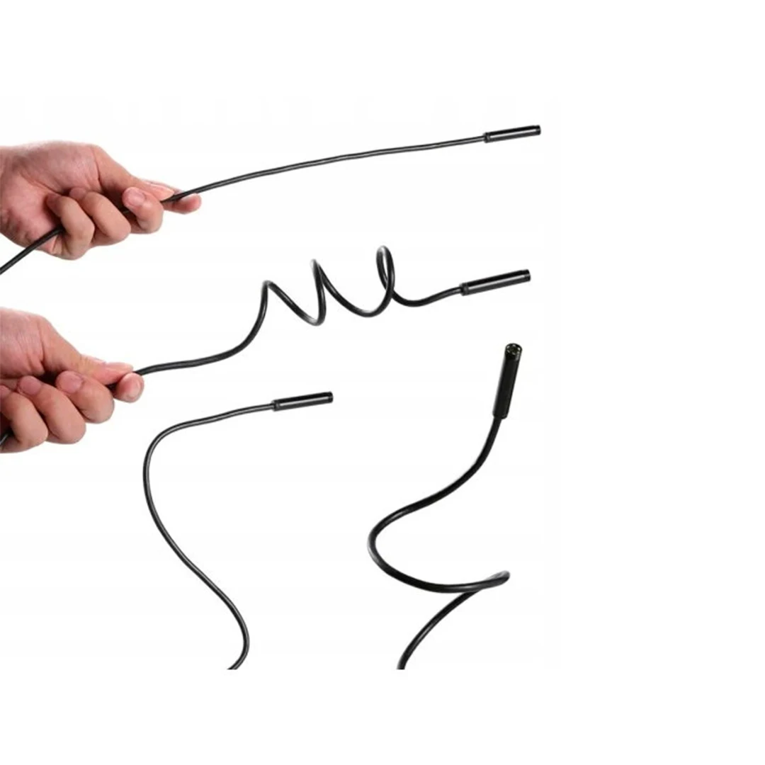 Видеоэндоскоп для смартфона с подсветкой / Гибкая камера телефона компьютера 5