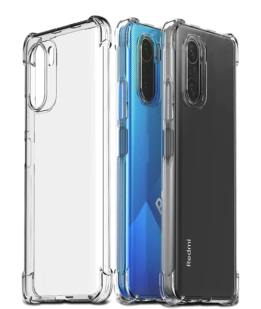 Funda para XIAOMI POCO F3 Antichoque Carcasa Gel Transparente Anti-Shock Esquinas Reforzadas