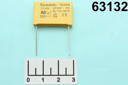 КОНДЕНСАТОР CAP MKP X2 0.22мкФ 275В 0.22/275V |