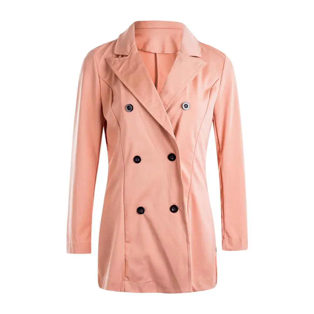 Модные женские блейзеры куртки Осень-зима 2019 офисный Женский блейзер для работы