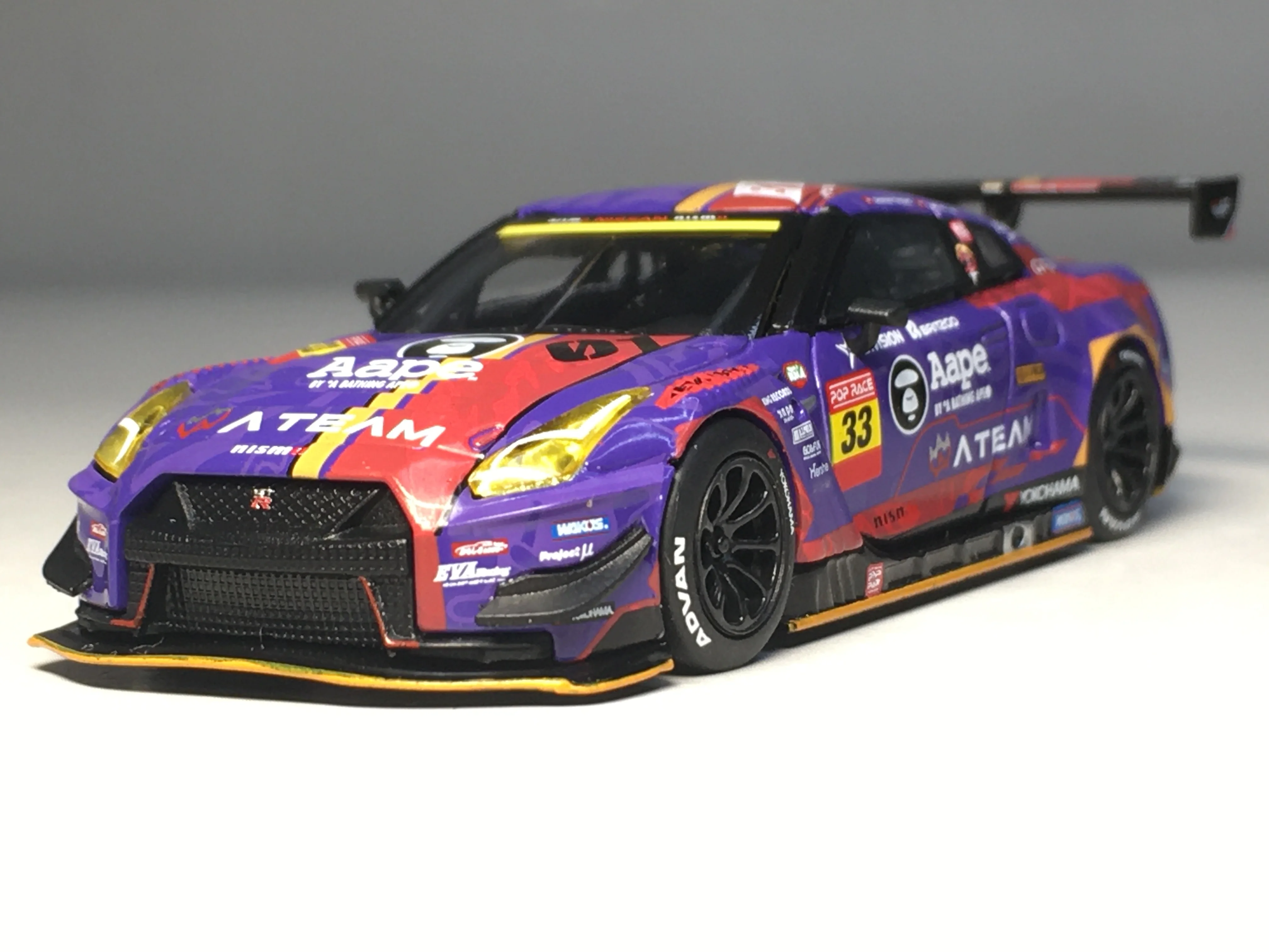 

Мини GT 1/64 Nissan GT-RNISMO GT3 EVA RT Test Type-01 2019 MGTOO173-L #33 литые модели автомобилей Ограниченная Коллекция
