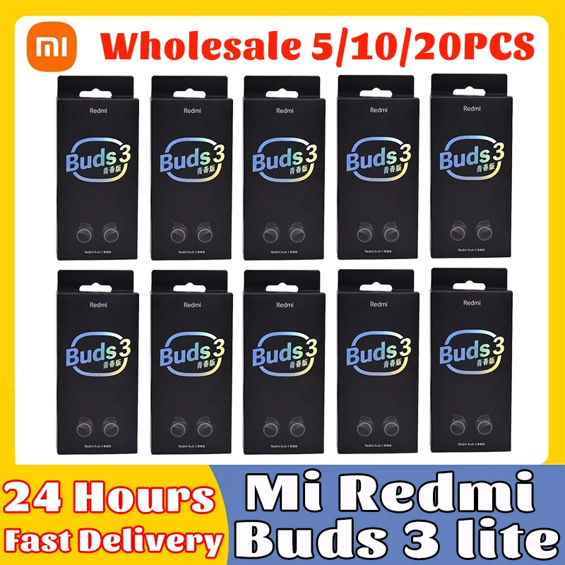 5/10/20PCS Wholesale Xiaomi Redmi Buds 3 Lite Wireless Bluetooth 5.2 Earphone IP54 Headphones Business Headsets Gaming Earbud |