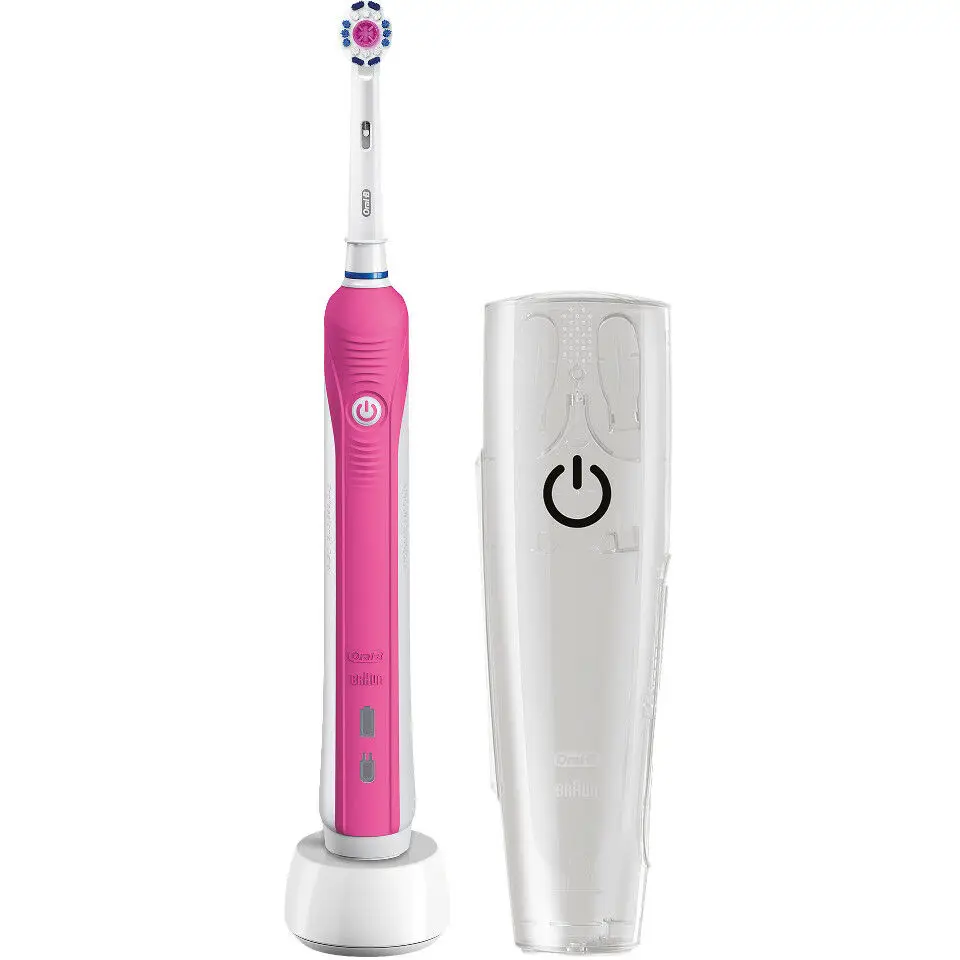 Зубная щетка Oral B Braun Pro 750 CrossAction Special Edition 3D Розовая распродажа|Электрические