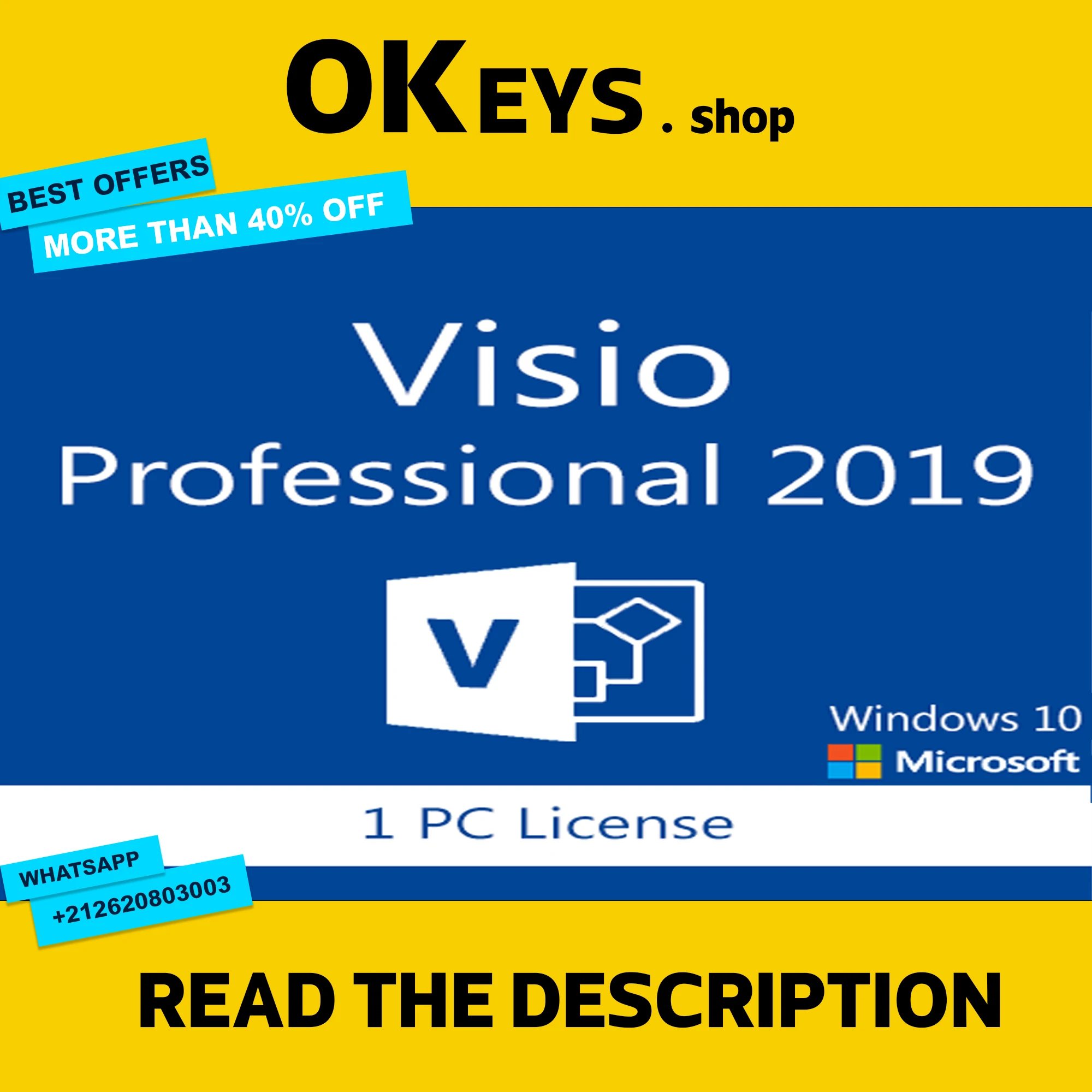 

{Профессиональный лицензионный ключ MICROSOFT vision 2019}