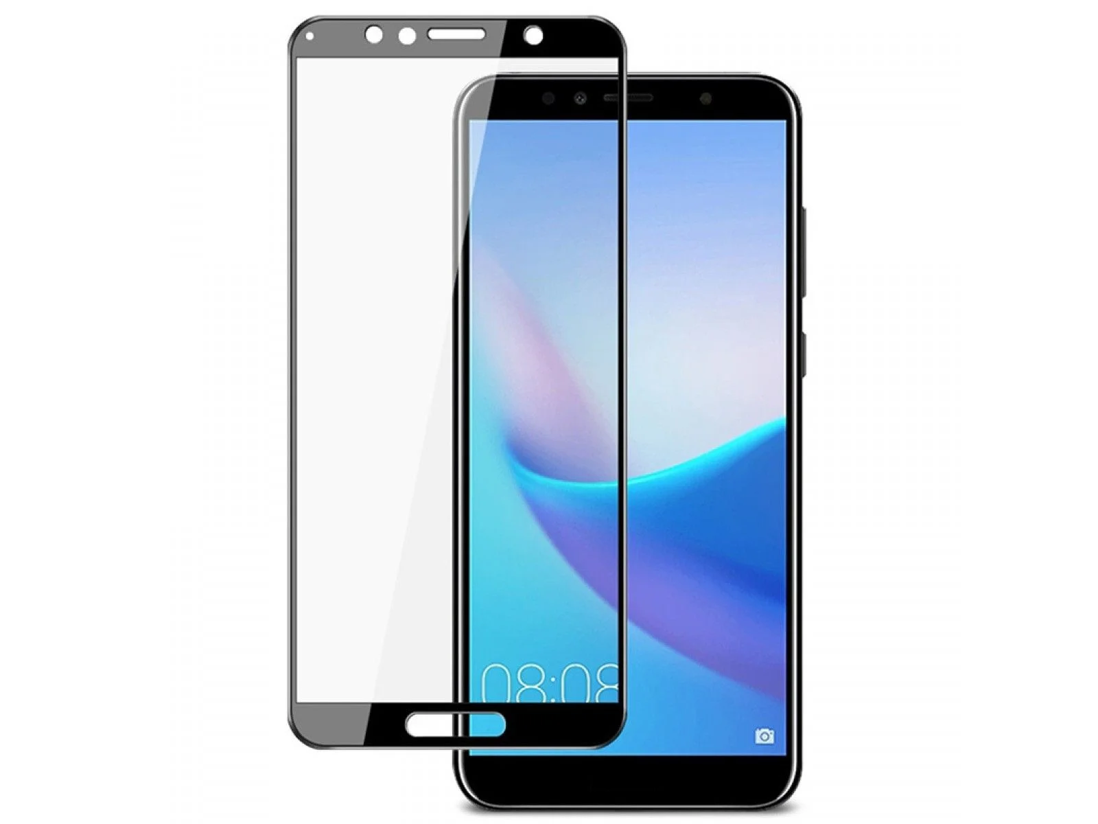 Защитное стекло для Huawei Honor 7A Pro/7C/Y6 Prime 2018 с рамкой 9H Full Glue без упаковки|Защитные