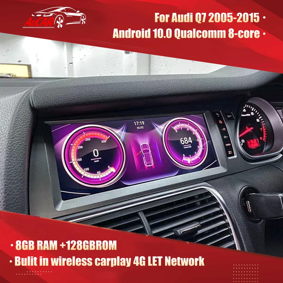 

Aucar Android Car multimedia for Audi Q7 Audi A6 2005-2015 car radio 8 core GPS navigation Radio WIFI Stereo headunit MMI 2g 3g