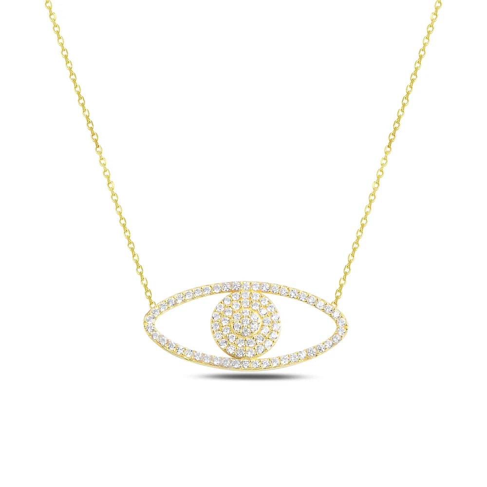 

Silver Eye Necklace