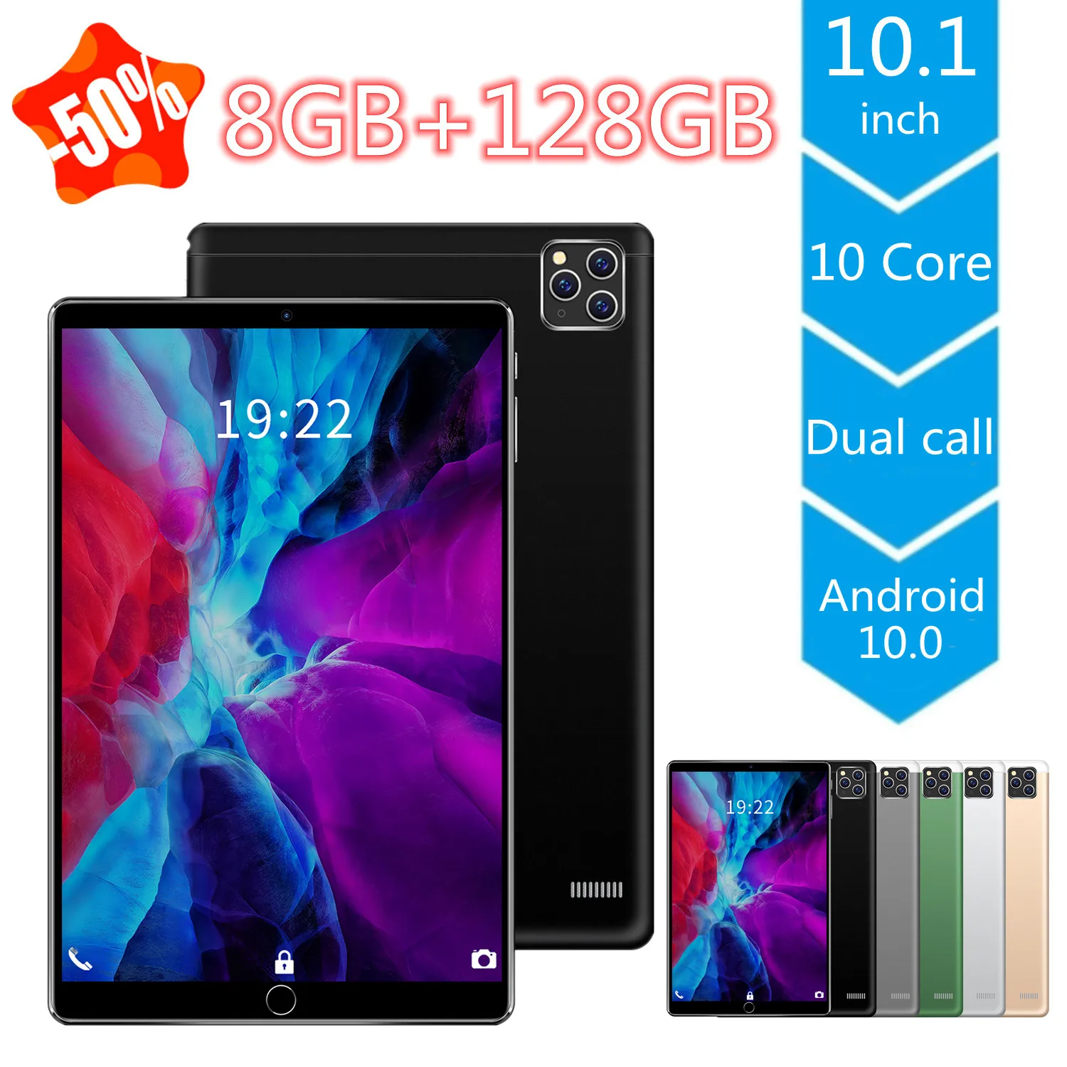 5G Speaker Phone Tablet Pad Pro Android 10 Dual Call 12GB RAM 256GB ROM Google Play smart phone WIFI GPS Bluetooth