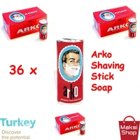 arko men stick rolon shaving soap 75 g x 36 pcs barbers choice traditional shaving beard male care set body blade hair shaver