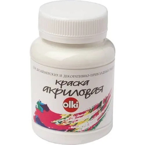 Акриловая краска для дизайна белая| |